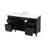Readington 60 " W Freestanding Standard 1 Single Vanity Bathroom Vanity With Engineered Marble Top-220027954