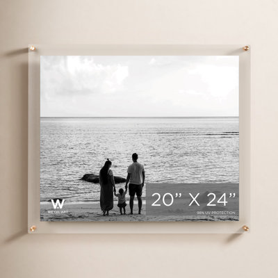 Clear UV-Grade Acrylic Modern Floating Picture Frame