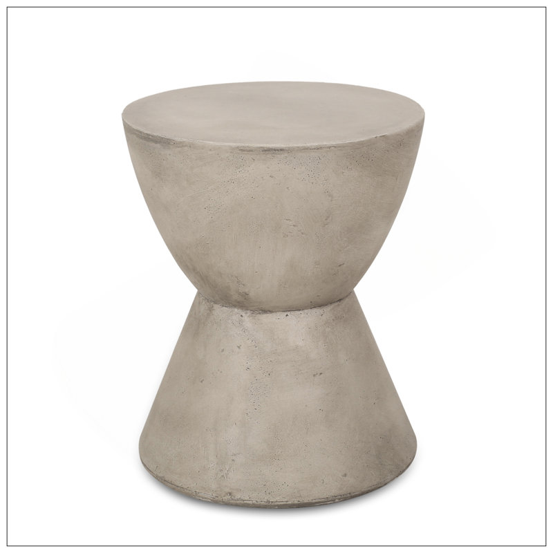 Outdoor MGO Side Table, Light Grey