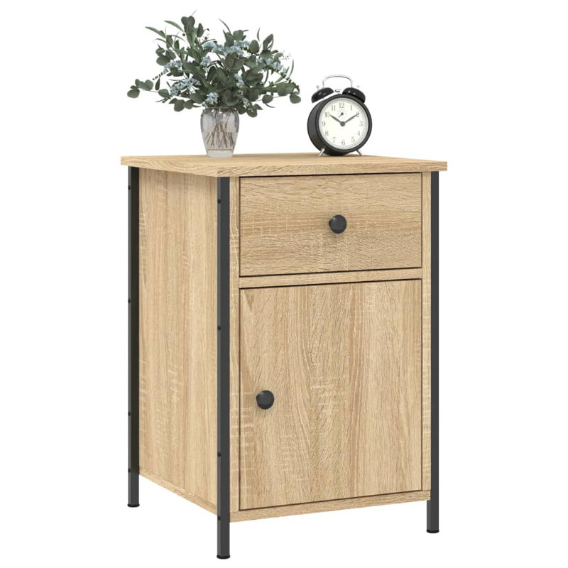 Maybritt 40cm W Bedside Table, Sonoma Oak, Set of 2