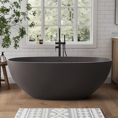 Forma 61" Solid Surface Soaking Bathtub