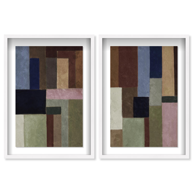 The Perfect Fit Set Set by Oliver Gal, White Shadowbox, 25.5"H x 37.5"W