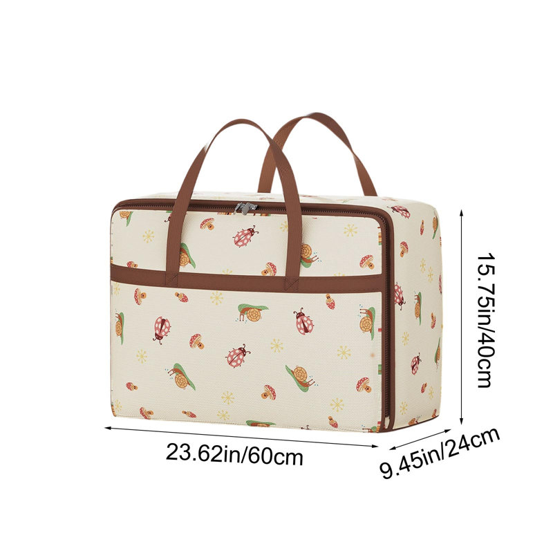 Heavy Duty Storage With Reinforced Handles Extra Large Storage Bags For Clothes Tote Bag Thickened Double Zipper For Space Saving Travel