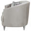 Causeuse grise grise contemporaine avec capitonnage