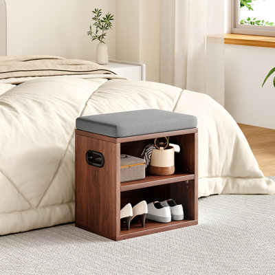 Petit banc à chaussures avec range-chaussures
