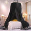 Double Layer Princess Round Dome Canopy Bed Curtain, Black, 274 X 81Cm