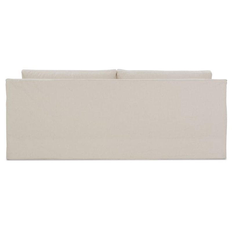 Sylvie Extra Long Sofa , 35" H x 100" W x 39" D, Champagne Cotton Blend