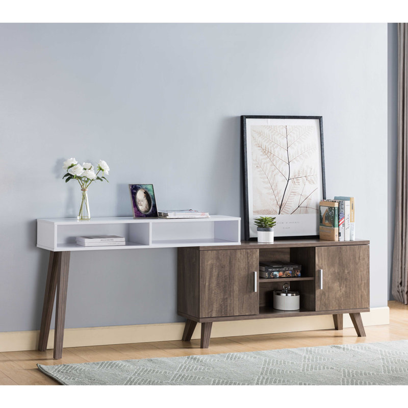 Console Home Home avec plusieurs compartiments de rangement, vitrine