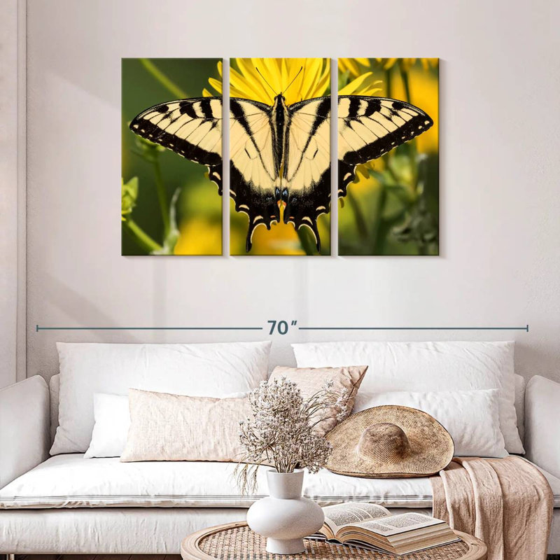Brampt Perched Swallowtail Butterfly, 28" H x 45" W