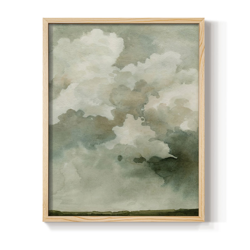 «Coming Rain I», reproduction encadrée - bois massif, H 11 po x l 9 po