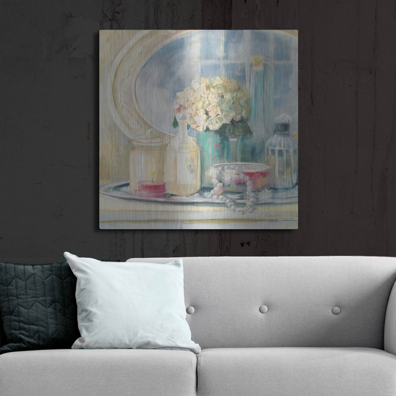 «Relective Moment II» par Carol Rowan, H 36 po x l 36 po