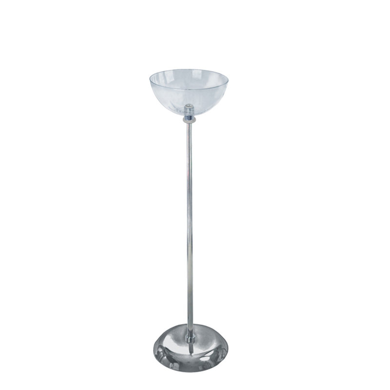 Présentoir de sol à bol simple de 10 po de diamètre
