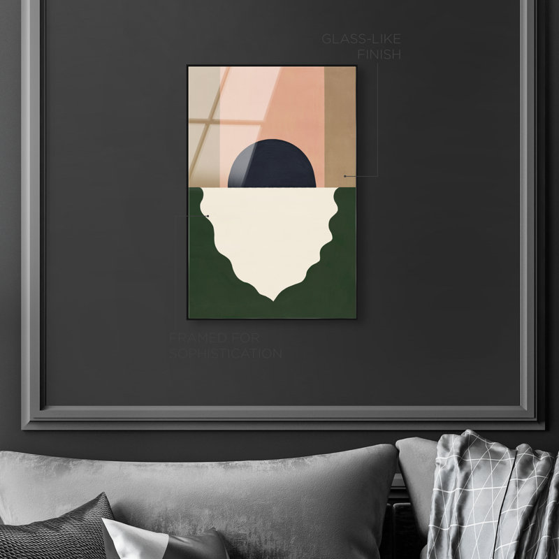 Moonrise Abstract High-Gloss Frameless Acrylic Glass Wall Art Abstract Print by Oliver Gal, Ready to Hang, 10 x 15