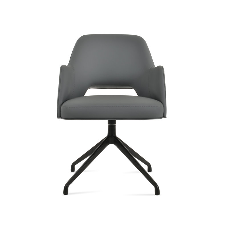 Fauteuil pivotant Marash Spider, Noir, Gris