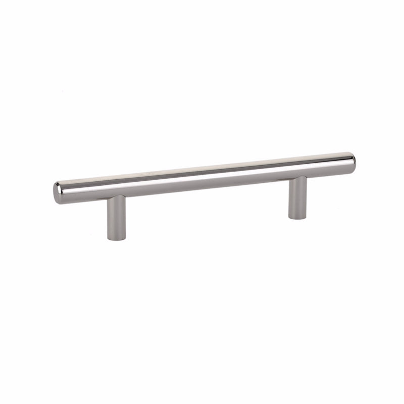 Bar Cabinet Pull, Polished Nickel, 4"