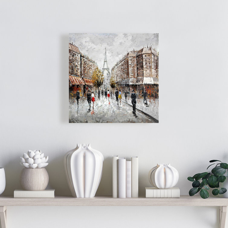 Begin Edition International Inc. Paris Busy Street On Canvas Painting ...