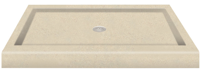 48 W 34 D Rectangular Base Shape Single Shower Base No Integrated Seat Included, Seaside