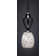 Mini-luminaire suspendu suspendu Zilo, fini granit foncé avec verre fusion noir de 5 po