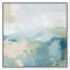 Turquoise Echoes I Canvas Abstract Print by Oliver Gal, Black Frame, 12 x 12-594800120-594800123