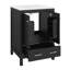 Meuble-lavabo de 48 po avec lavabo, armoire de rangement avec portes à fermeture en douceur, tiroir divisé et tablette de porte double couche-934474043