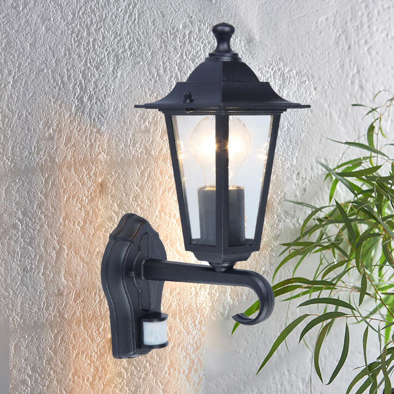 Toka Black Outdoor Wall Lantern