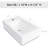 18X10 Inch White Ceramic Sink - Wall Mounted, Acid Resistance, Functional Option Bathroom Mount, White, To Stains, Modern Appeal