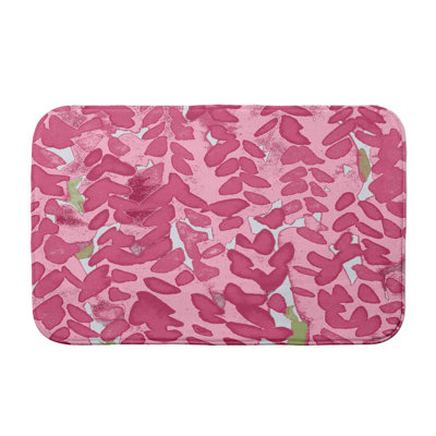 Tapis pour salle de bain à cloche de fleurs Lubbock
