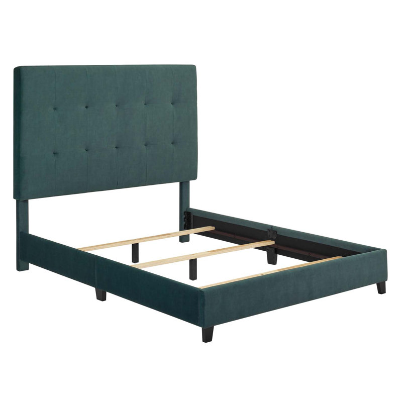 Grand lit plateforme tapissier Modern