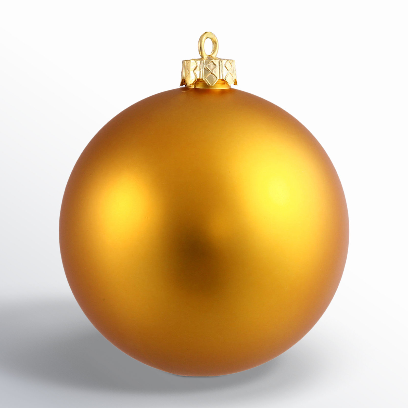 Holiday Décor Ball Ornament, 2.75" H x 2.75" W x 2.75" D, Antique Gold