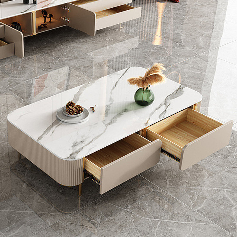 Table basse en acier inoxydable