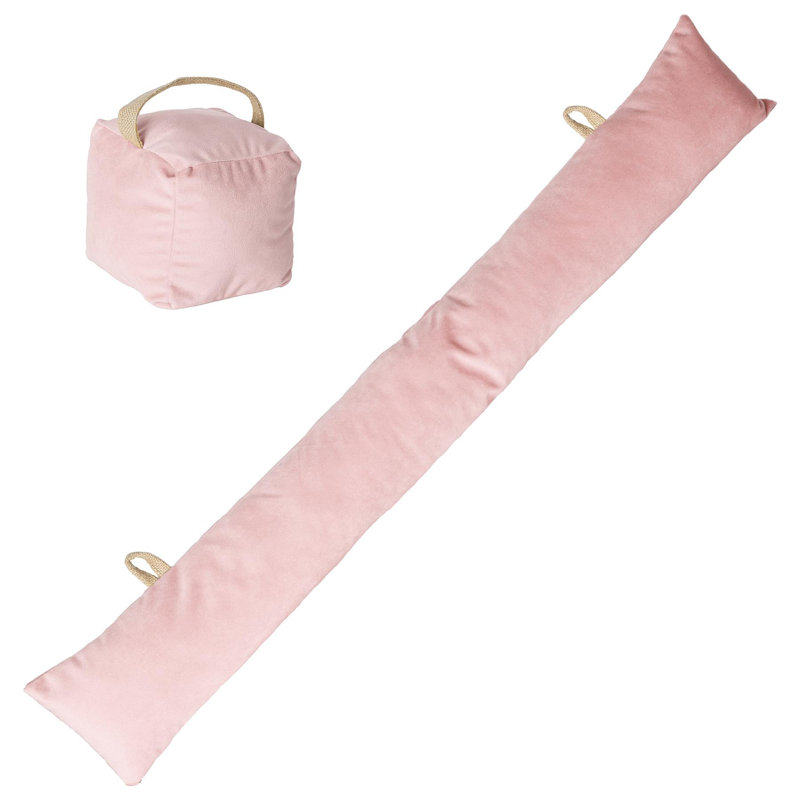 Velvet Draught Excluder, Pink