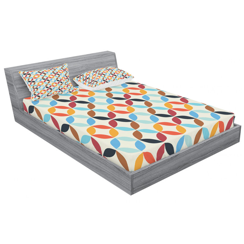 Microfiber Polka Dots Sheet Set, Full Sheet Set with Fitted Sheet, Dark Gray