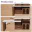 Îlot de cuisine avec table extensible et rotative, table d'îlot avec rangement, poste de salle à manger extensible pour 2 à 4 personnes