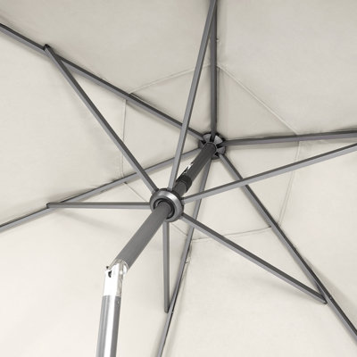 Parasol 9 pi avec bouton-poussoir inclinable 30 °