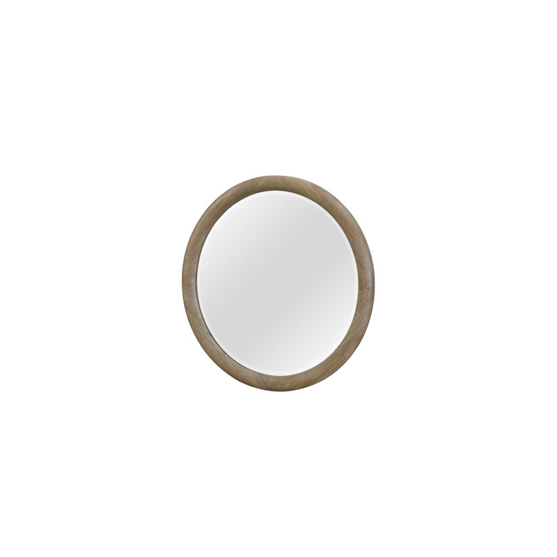Miroir rond English Oak
