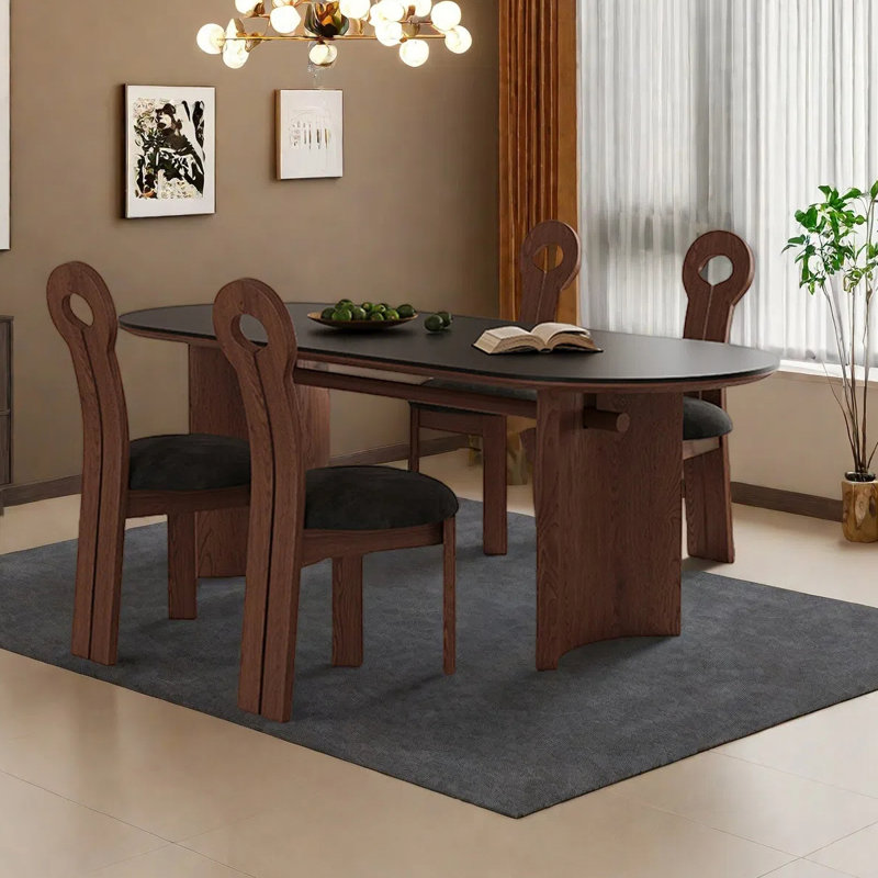 Table de salle à manger rétro, H 29,53 po x L 55,12 po x l 31,5 po