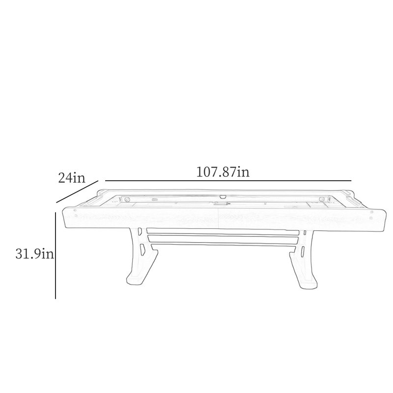 9-Foot Rustic Charm Shuffleboard Table