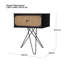 Prewitt 50.2cm W Particle Board / Chipboard Bedside Table