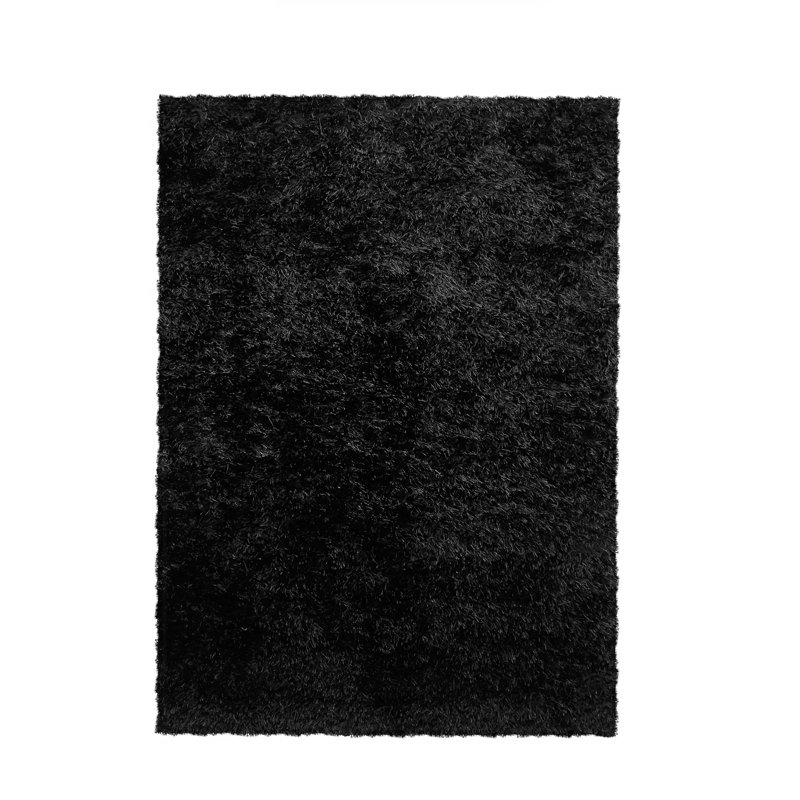Hoxie Majestic Black Rug, Rectangle 60 x 110cm