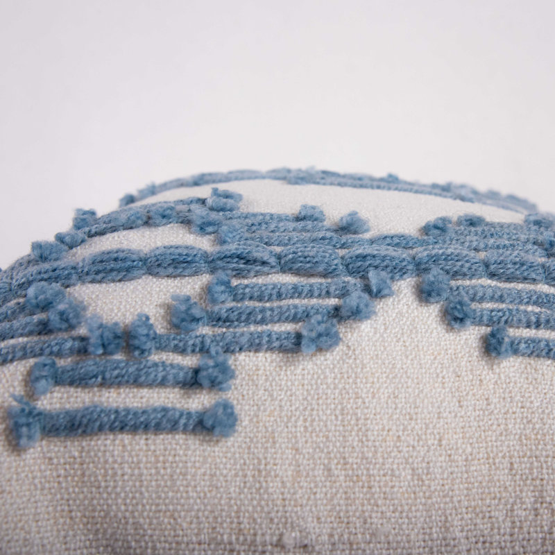 Geira Embroidered Polyester High Performance/Easy Care Throw Pillow