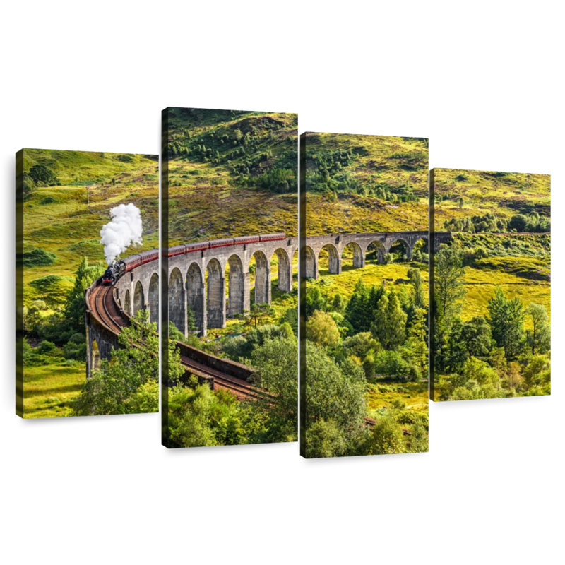 Lilie Glenfinnan, chemin de fer du viaduc, H 22 po x l 36 po