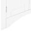 Armoire de rangement blanche, pour salon ou salle de bain, 31 cm de large, 82 cm de hauteur, emballée en 3 pièces, hauteur du coin, finition imperméable.