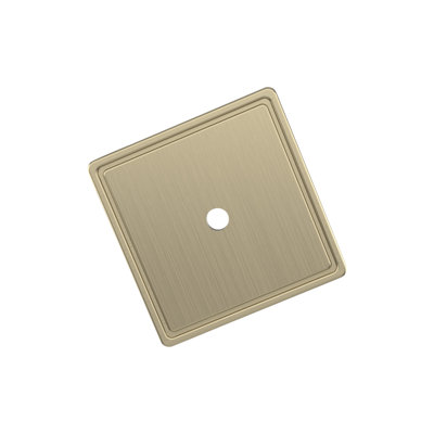 Thoreau 1-9/16 inch (40mm) Length Square Cabinet Knob Backplate