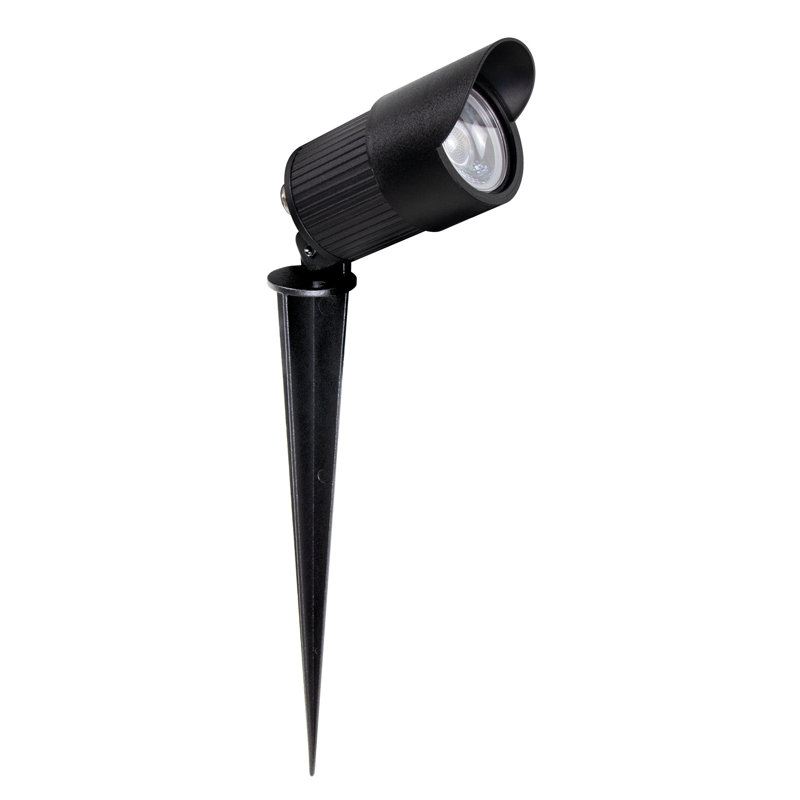 Black Aluminum Outdoor LED Spike Light with 300 Lumens