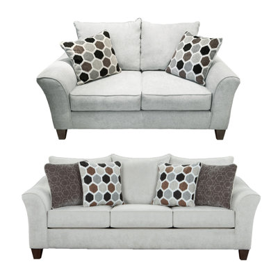 Ensemble de canapé et causeuse luxueux en tissu pour une détente et un style ultimes