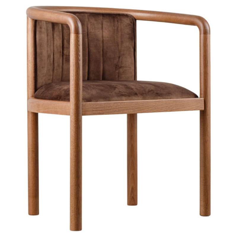 Alton Dining Chair, Matte Brown, Matte Brown