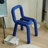 Blue Solid back side Chair(Set of 2)