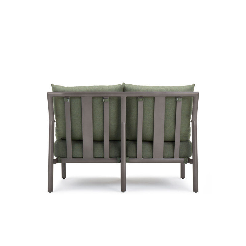 Outdoor 2 - Seat Loveseat, Green, Brown