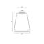 Abat-jour cloche en verre transparent Asher