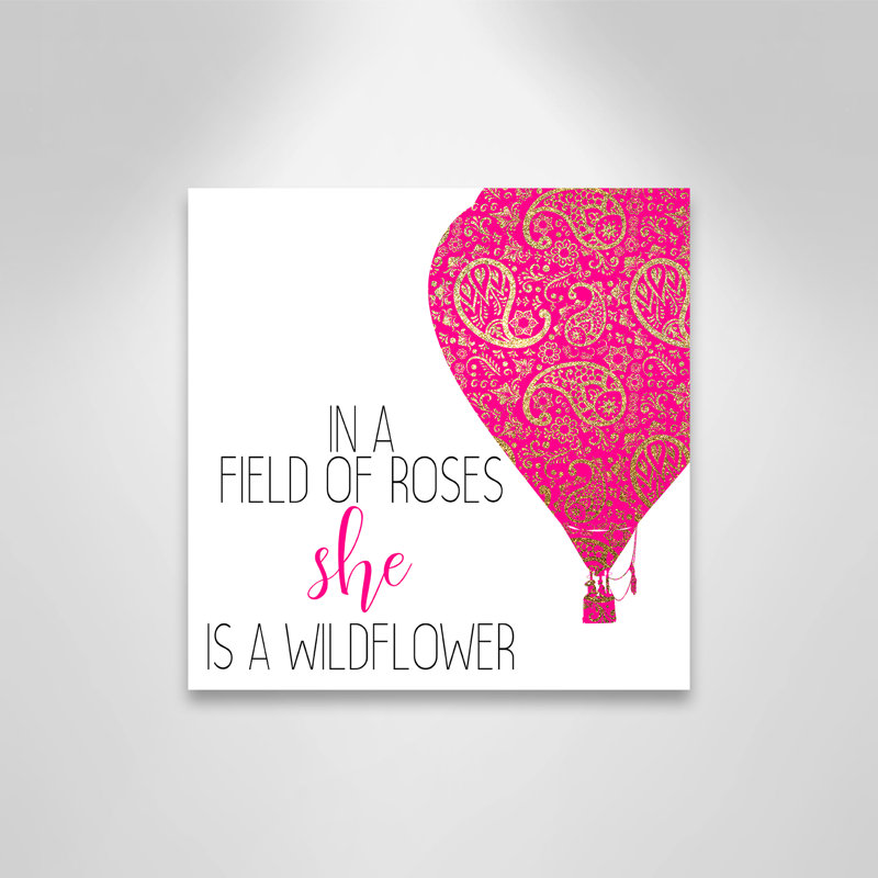 Il s’agit d’un wildflower, H 12 po x l 12 po x P 1,5 po, Toile